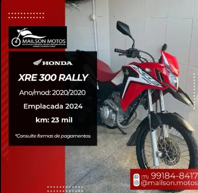 Carro Honda XRE 300 2020 Rally (Flex)