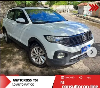 Carro Volkswagen T-Cross 2020 1.0 200 TSI