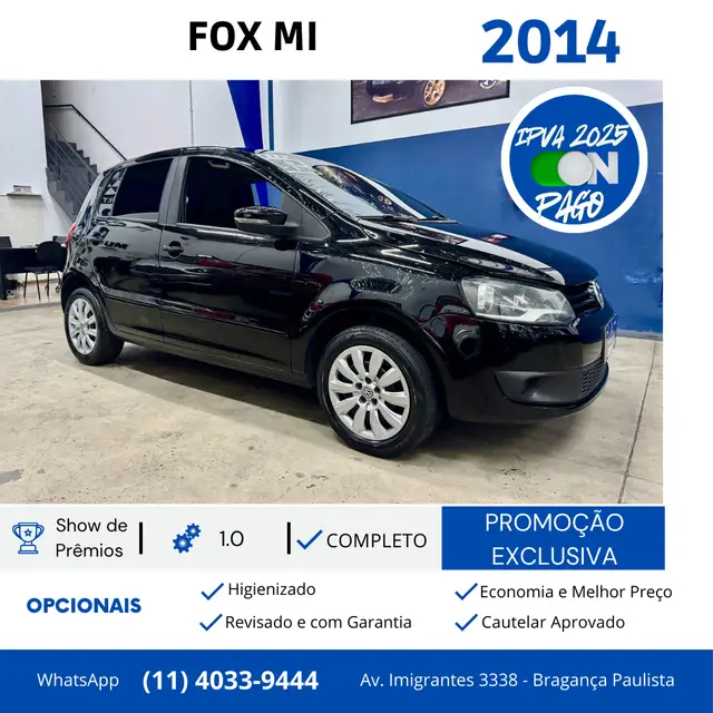 Carro Volkswagen Fox 2014 1.0 TEC (Flex) 4p