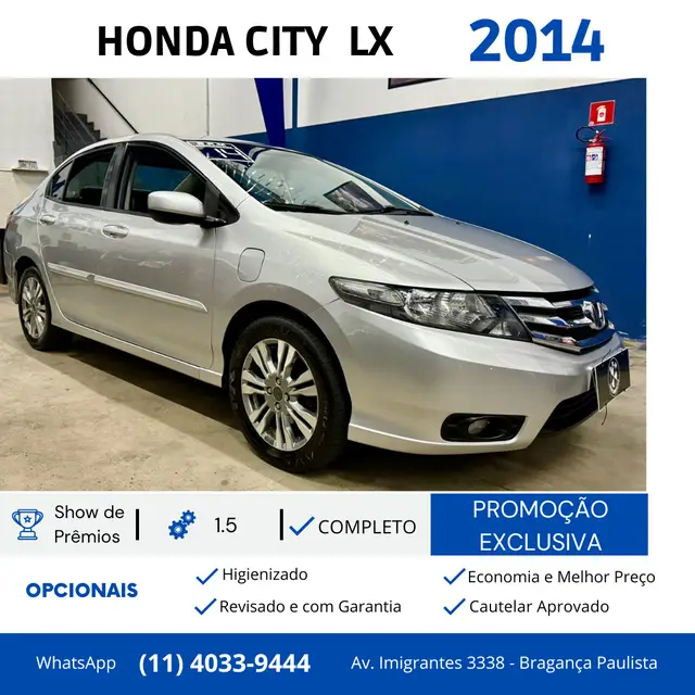 Carro Honda City 2014 LX 1.5 CVT (Flex)