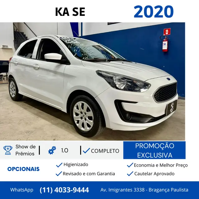 Carro Ford Ka 2020 1.0 SE Plus (Flex)