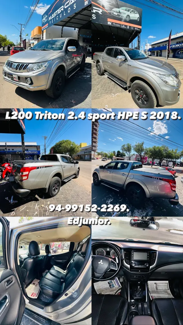 Carro Mitsubishi L200 Triton Sport 2018 Sport 2.4 DID-H HPE 4WD (Aut)