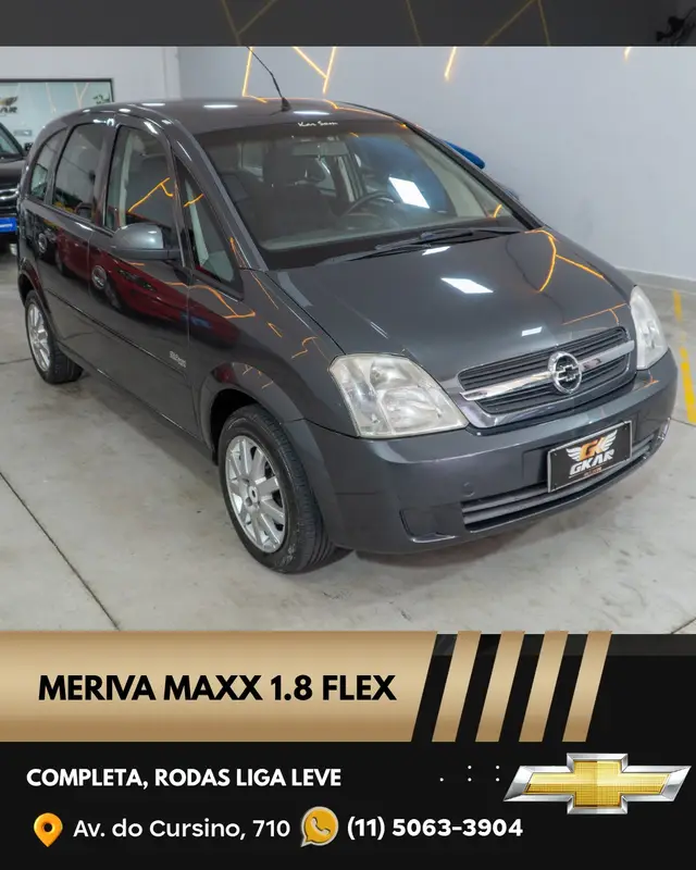 Carro Chevrolet Meriva 2005 Maxx 1.8 (Flex)