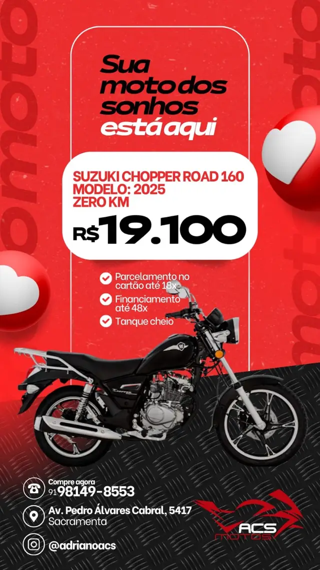 Moto Haojue Chopper Road 150 2025 149 cc