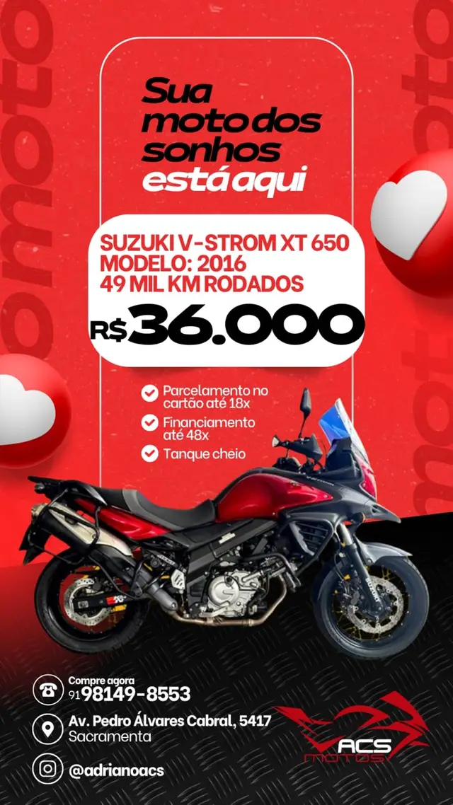Moto Suzuki DL 650 2016 DL 650 XT V-Strom