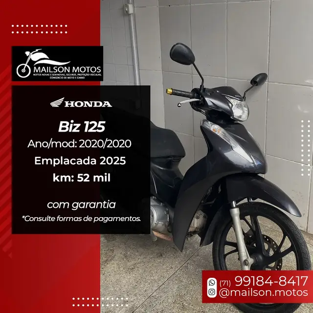 Moto Honda Biz 125i 2020 Flex