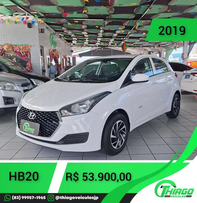 Carro Hyundai HB20 2019 1.0 Unique (Flex)