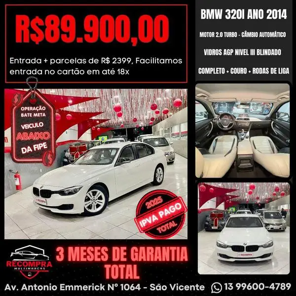 Carro BMW 320i 2014 320i 2.0