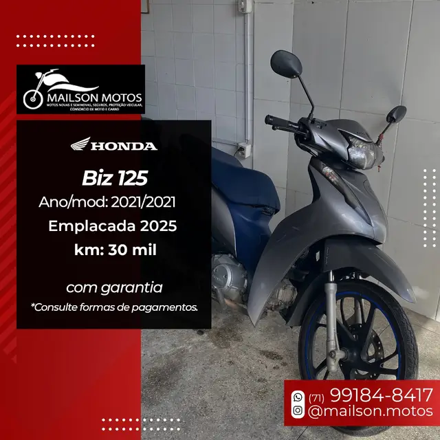 Moto Honda Biz 125i 2021 Flex