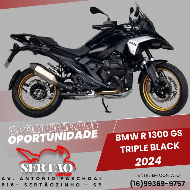 Moto BMW R 1300 GS 2024 Triple Black