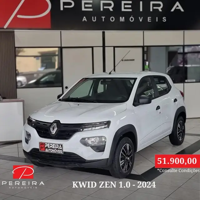 Carro Renault Kwid 2024 Zen 1.0 12v SCe (Flex)