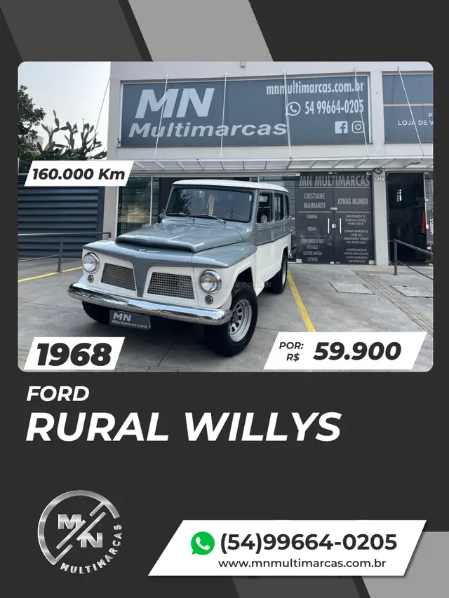 Carro Ford Jeep 1969 Willys