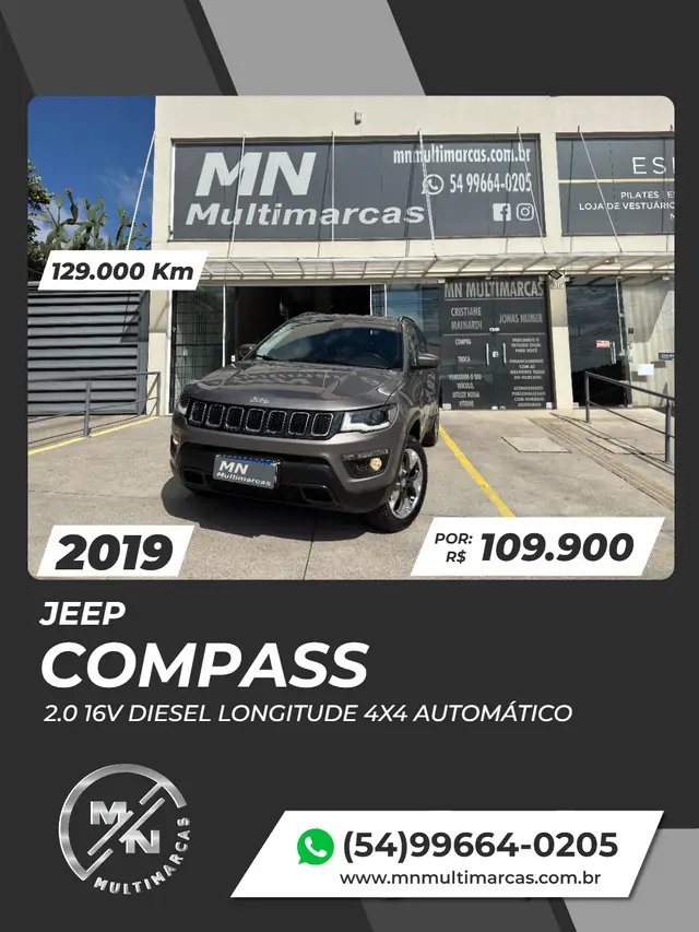 Carro Jeep Compass 2019 2.0 TDI Longitude 4WD (Aut)