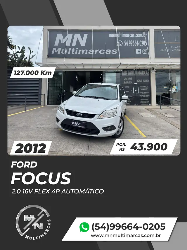 Carro Ford Focus Hatch 2012 GLX 2.0 16V (Flex) (Aut)