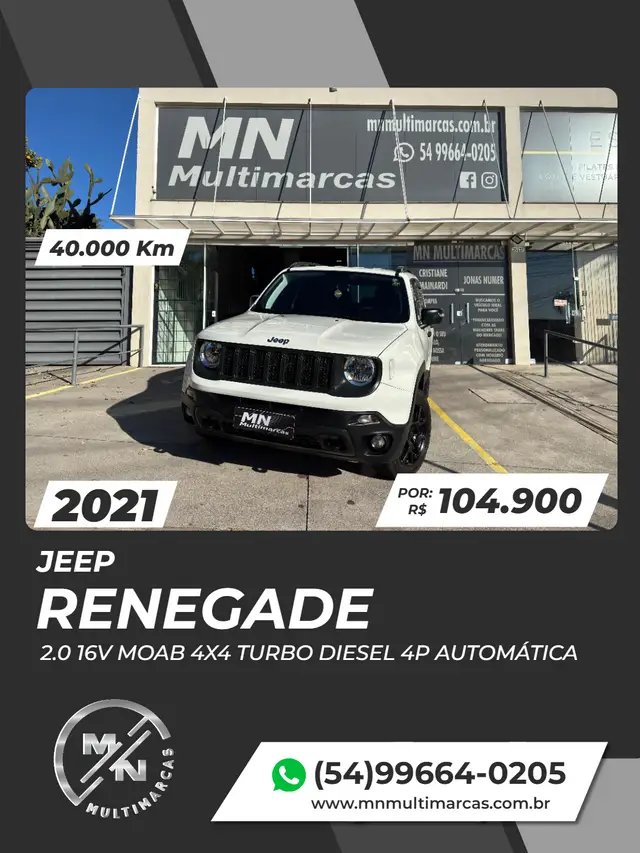Carro Jeep Renegade 2021 Moab 2.0 TDI 4x4 (Aut)