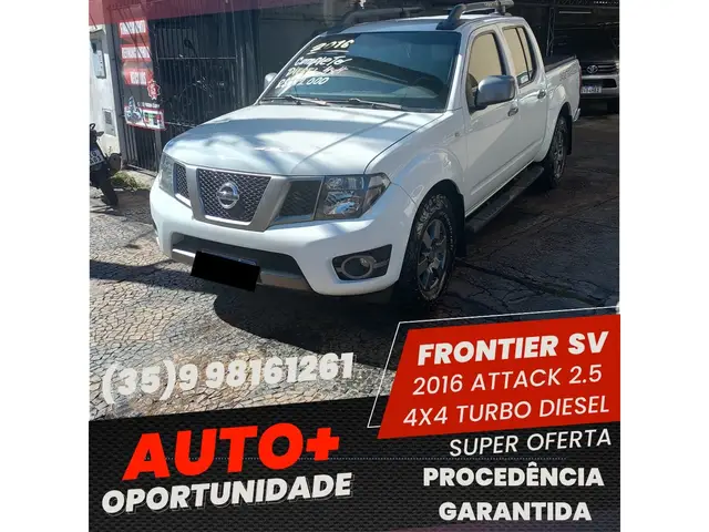 Carro Nissan Frontier 2016 2.5 TD CD 4x4 SV Attack (Aut)