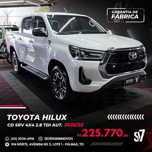 Carro Toyota Hilux Cabine Dupla 2022 GR-S 4x4 2.8 TDI Dies. Aut.