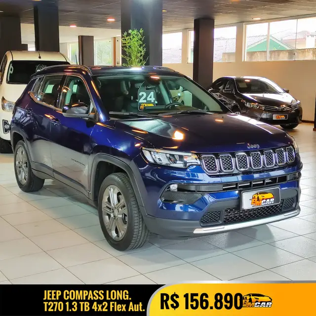 Carro Jeep Compass 2024 Longitude 1.3 T270 (Aut) (Flex)