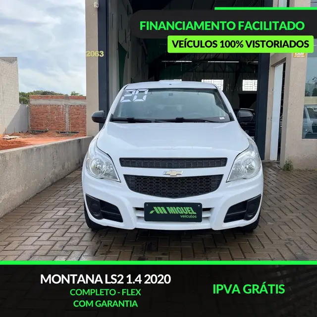 Carro Chevrolet Montana 2020 LS 1.4 (Flex)
