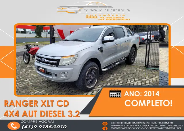 Carro Ford Ranger Cabine Dupla 2014 Ranger 3.2 XLT CD 4x4 (Aut)