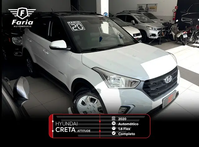 Carro Hyundai Creta 2020 Attitude 1.6 (Aut) (Flex) (PCD)