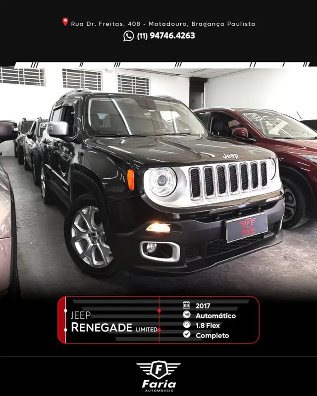 Carro Jeep Renegade 2017 Limited 1.8 4x2 (Aut) (Flex)