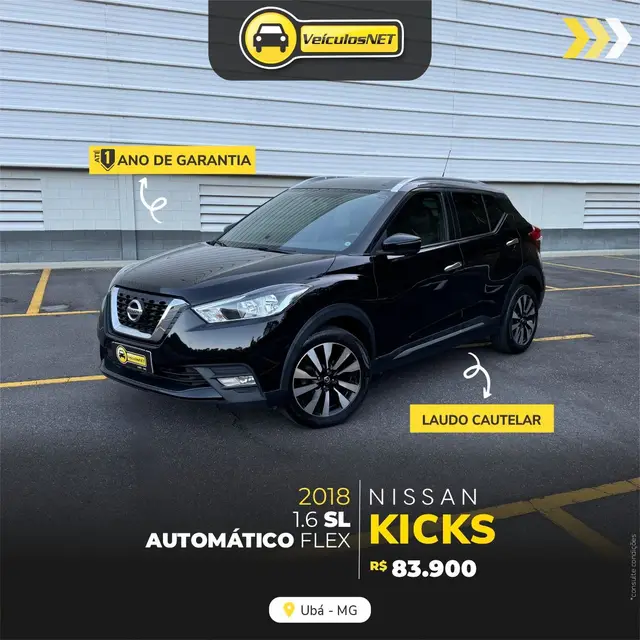 Carro Nissan Kicks 2018 1.6 S (Flex)