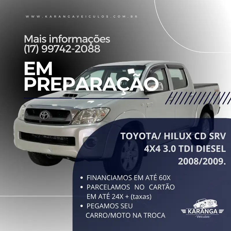 Toyota Hilux Cabine Dupla Hilux SRV 4x4 3.0 (cab. dupla)