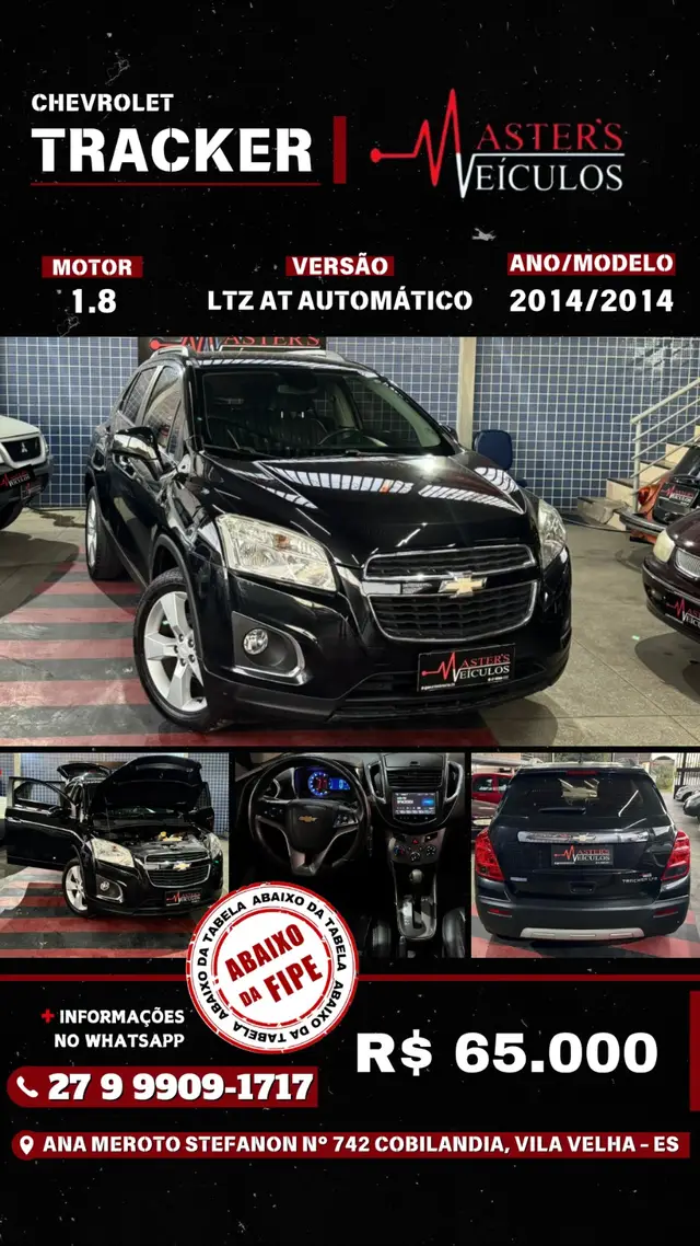 Carro Chevrolet Tracker 2014 LTZ 1.8 16v Ecotec (Aut) (Flex)