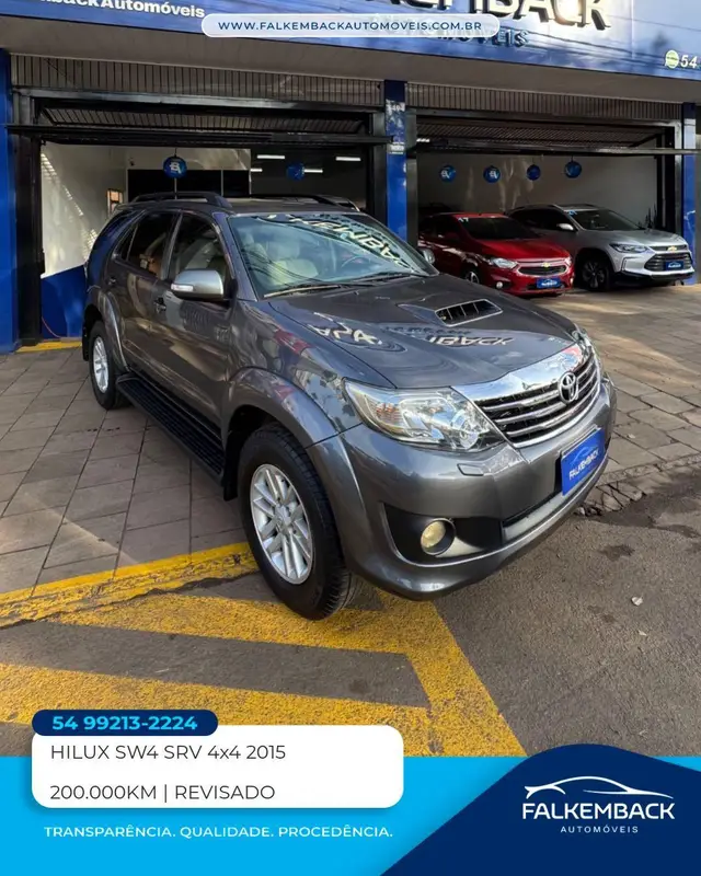 Carro Toyota SW4 2015 Hilux  3.0 TDI 4x4 SRV 5L