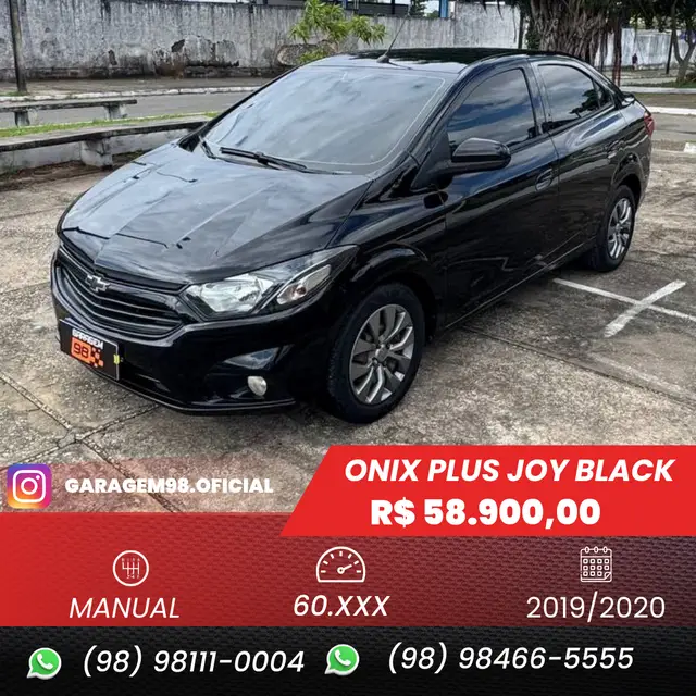 Carro Chevrolet Joy Plus 2020 Black 1.0