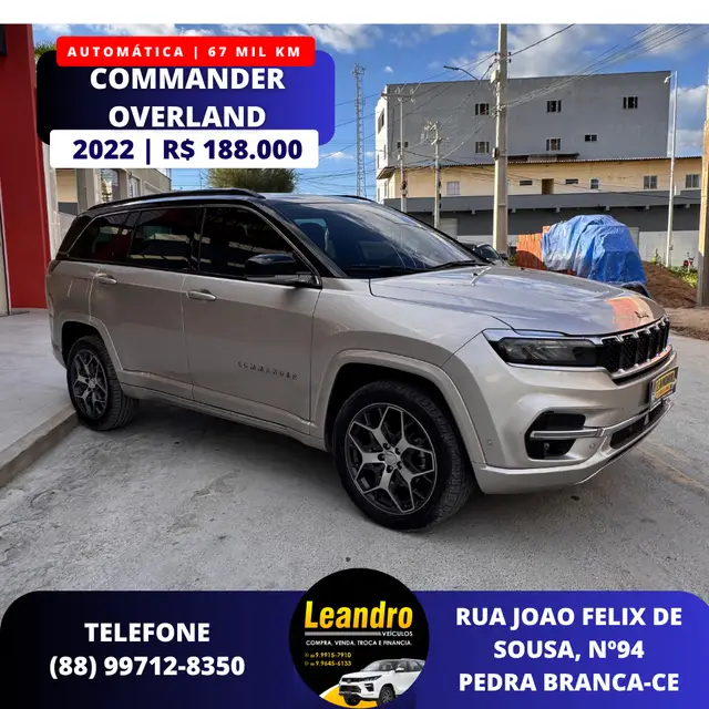Carro Jeep Commander 2022 Overland TD380 Diesel 4x4 (Aut)