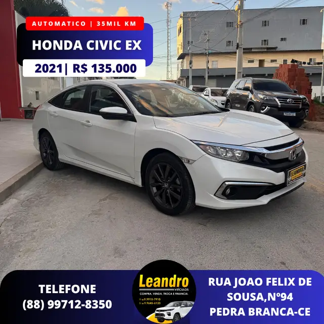 Carro Honda Civic 2021 EX 2.0 i-VTEC CVT
