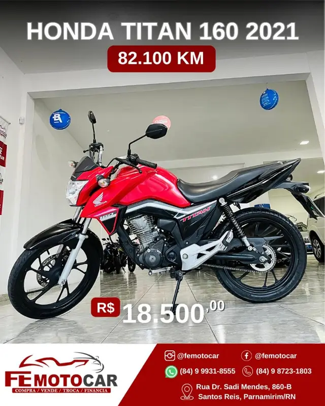Moto Honda CG 160 2021 Titan