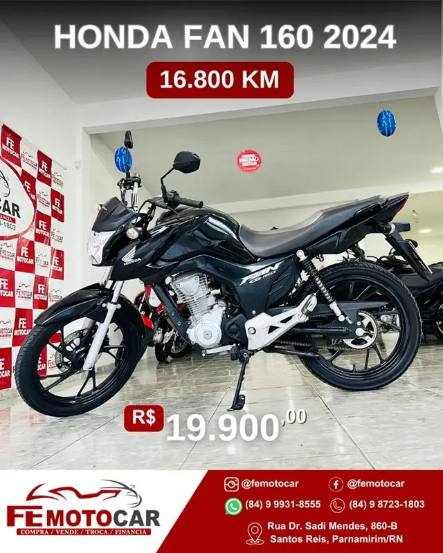 Moto Honda CG 160 2024 Fan