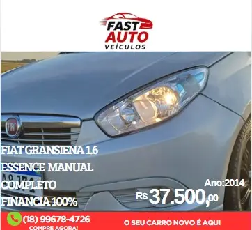 Carro Fiat Grand Siena 2014 Essence 1.6 16V (Flex)