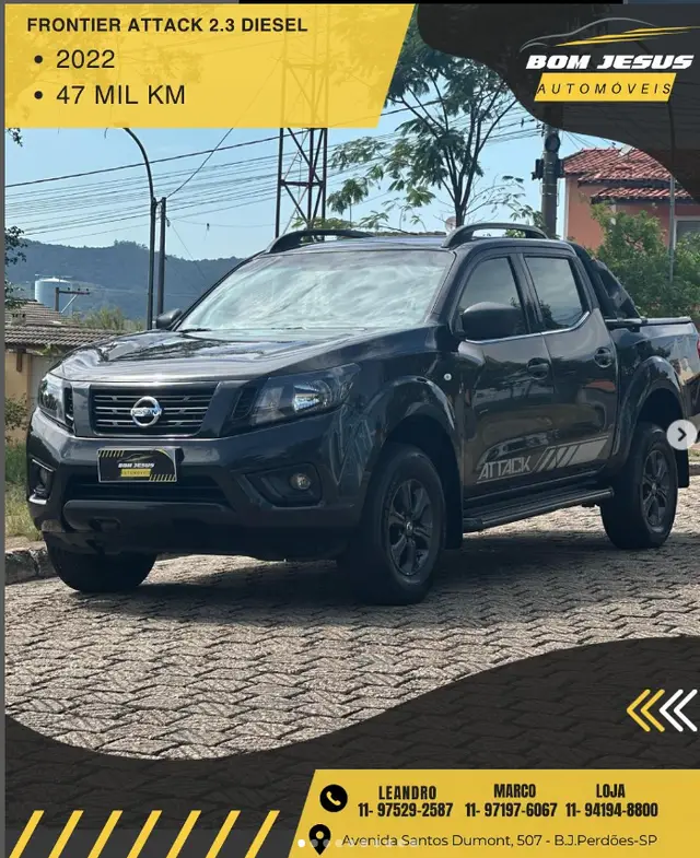 Carro Nissan Frontier 2022 2.3 CD Turbo Attack TDI Auto 4x4