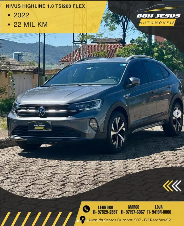 Carro Volkswagen Nivus 2022 Highline 1.0 Turbo (Flex) (Aut)