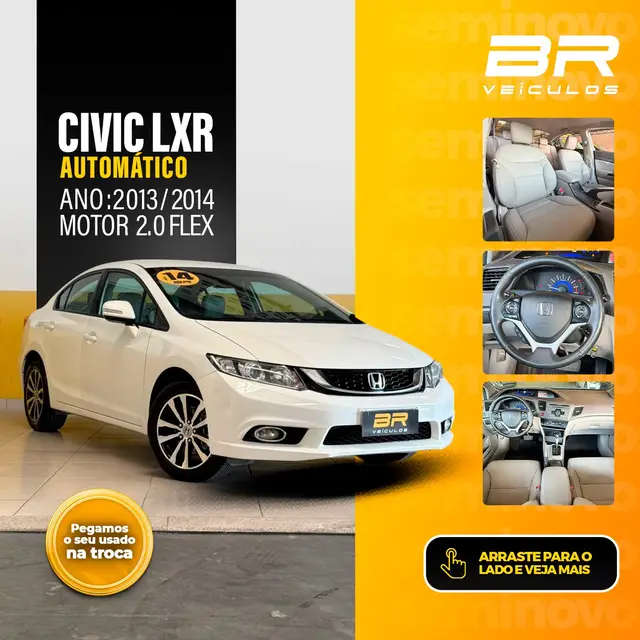 Carro Honda Civic 2014 New  LXR 2.0 i-VTEC (Aut) (Flex)