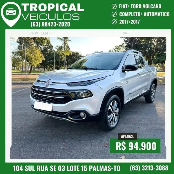 Carro Fiat Toro 2017 2.0 TDI Volcano Auto 4WD