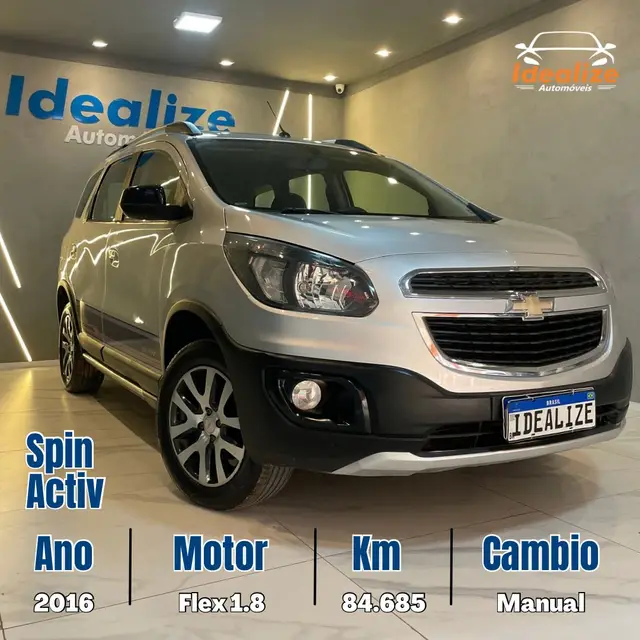 Carro Chevrolet Spin 2016 Activ 1.8 (Flex) (Aut)