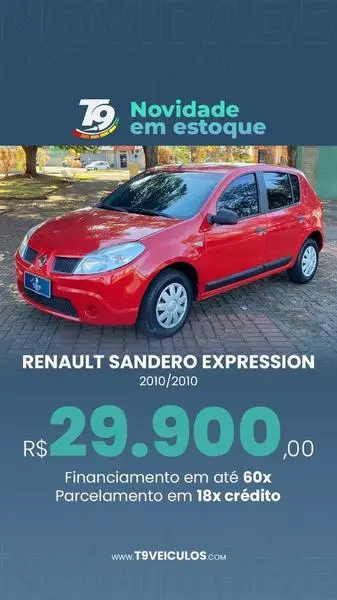 Carro Renault Sandero 2010 Expression 1.0 16V (flex)