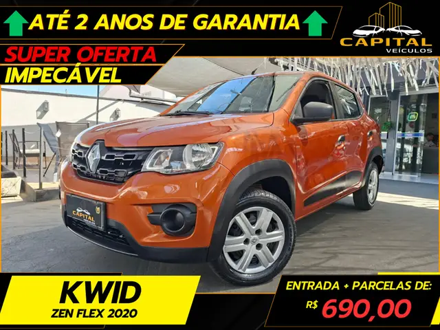 Carro Renault Kwid 2020 Zen 1.0 12v SCe (Flex)