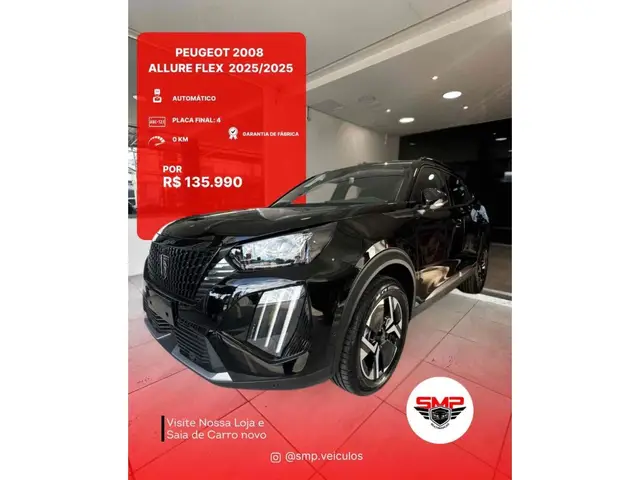 Carro Peugeot 2008 2025 Allure 1.0 turbo