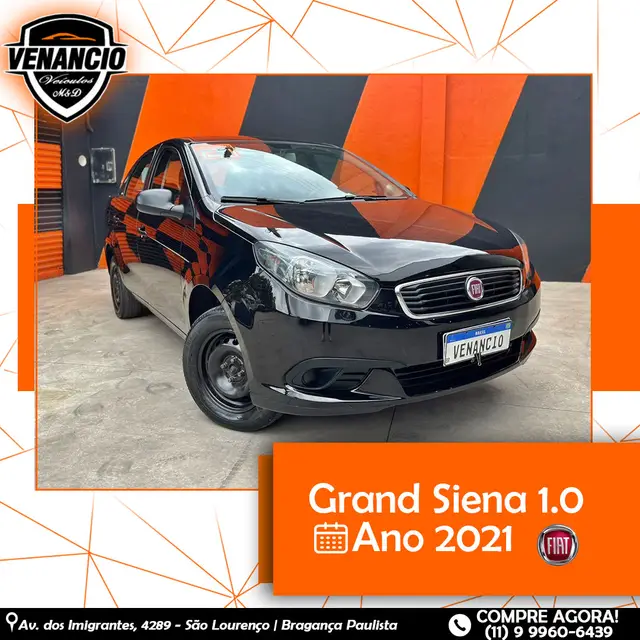 Carro Fiat Grand Siena 2021 1.0 Flex