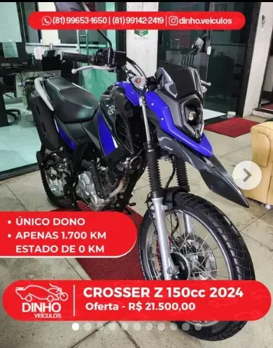 Moto Yamaha XTZ 150 Crosser 2024 Z (ABS)