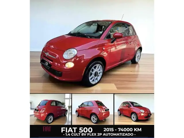 Carro Fiat 500 2015 Cabrio Dualogic 1.4 Evo (Flex)