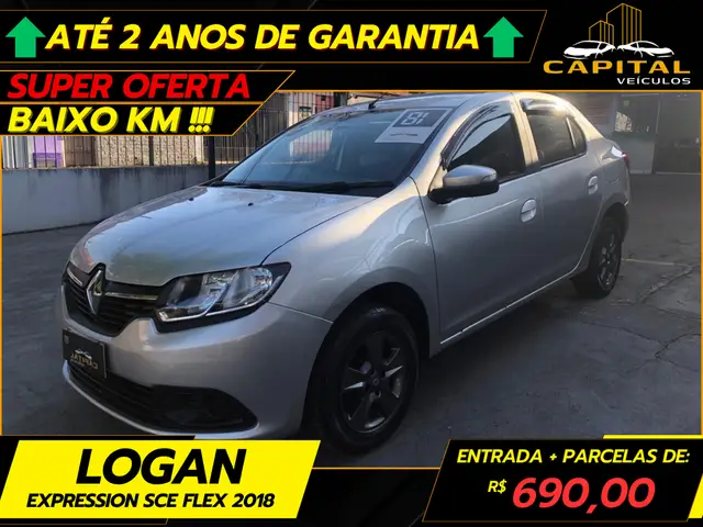 Carro Renault Logan 2018 Expression 1.0 12V SCe (Flex)