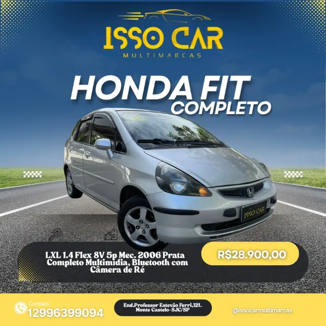 Carro Honda Fit 2006 LXL 1.4 (aut)