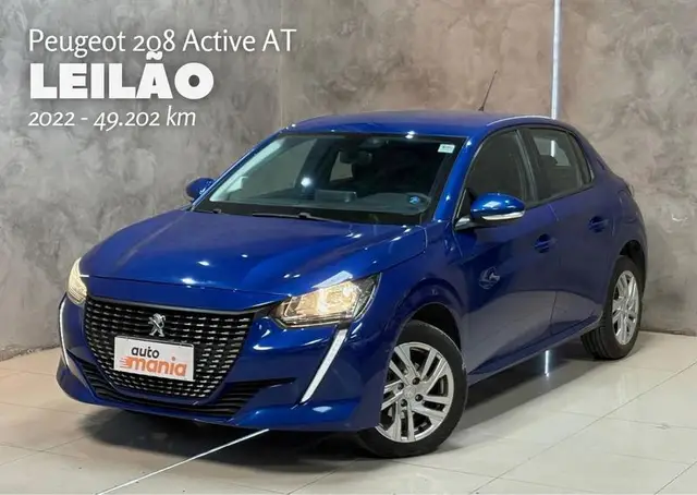 Carro Peugeot 208 2022 Active 1.6 (Flex) (Aut)